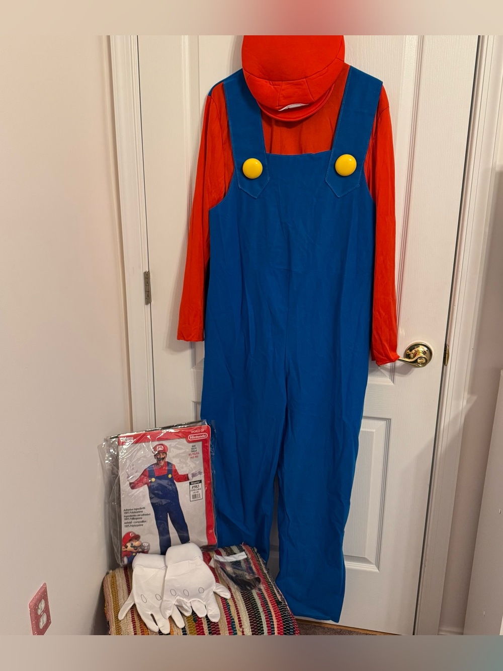 Disguise Adult Mario Costume Official Nintendo Super Mario Bros Size XL